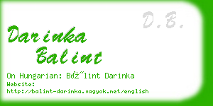 darinka balint business card